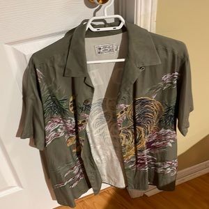 OVO X AVANTI Olive Silk Shirt